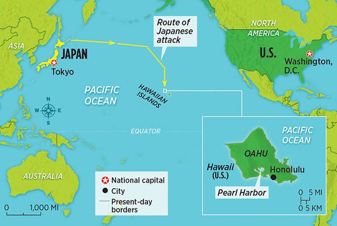 Pearl Harbor map
