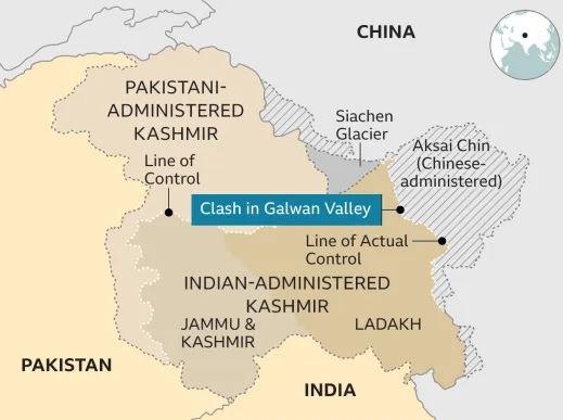 galwan valley map
